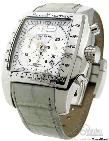 Chopard Tycoon Two O Ten 16/8961WH Mother of Pearl Chronograph Watch watches