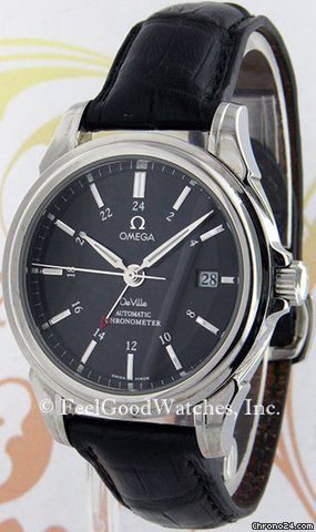 Omega 4833.50.31 De Ville Co-Axial GMT, Steel watches