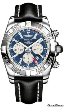 Breitling Chronomat GMT Leather Strap watches