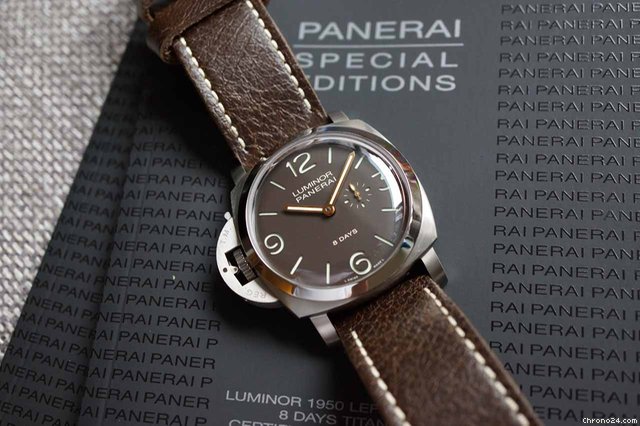 Panerai Luminor Marina 8 Days Destro Titanium watches