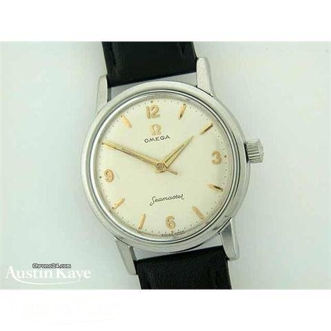 Omega Seamaster steel manual on strap watches