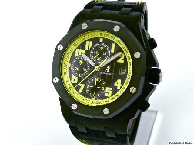 Audemars Piguet Royal Oak, Off Shore, Carbon, Bumble Bee watches