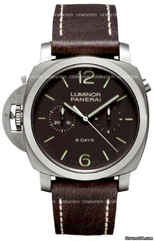 Panerai Luminor 1950 Chrono Monopulsante Left-Handed 8 Days Titanio 44mm watches