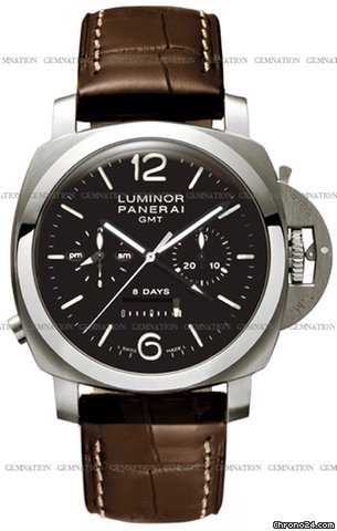 Panerai Luminor 1950 Titanium 8 Days Chrono Monopulsante GMT 44mm watches