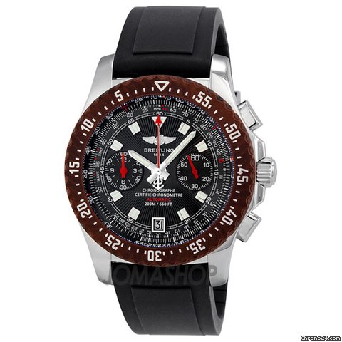 Breitling Professional SkyRacer Raven Automatic Rubber Mens Watch A27363A2-B823 watches