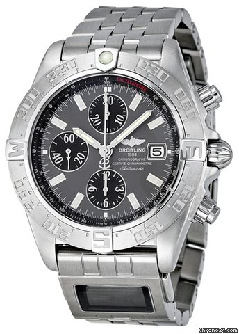 Breitling Galactic Chrono Slate Grey Stainless Steel Mens Watch A1336410/F517 watches