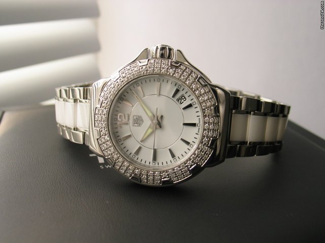 TAG Heuer Formula 1 F1 White Ceramic Diamonds watches