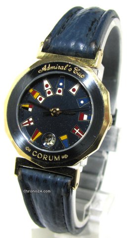 Corum Admirals Cup Damen Stahl 18Kt Gold Quartz gold dust dial watches