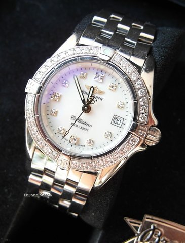 Breitling Callistino with Diamonds on Bezel and Dial watches