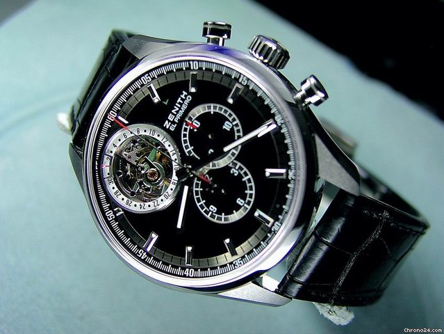 Zenith Tourbillon Schaltrad-Chronograph watches