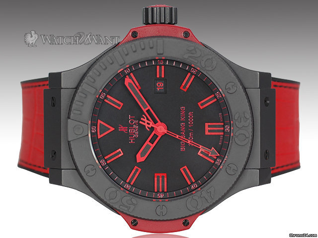 Hublot Big Bang King Red Bang - 48mm Black Ceramic & Red Accents - All Black & Red Special Edition 500 Pieces - Ref. 322.CI.1130.GR.ABR10 - Boxes/Papers & As-New watches