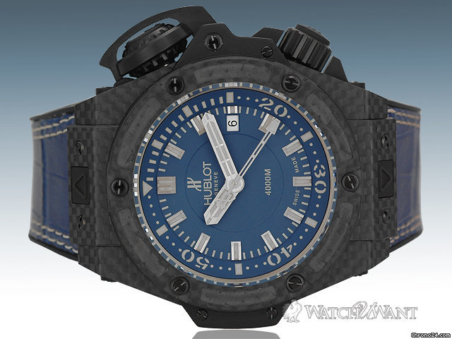 Hublot Big Bang King 48mm Oceanographique 4000m Carbon Diver - Blue Denim Special Edition - Vendome Geneve Collection - 731.QX.5190.GR - Brand New & Just Released watches