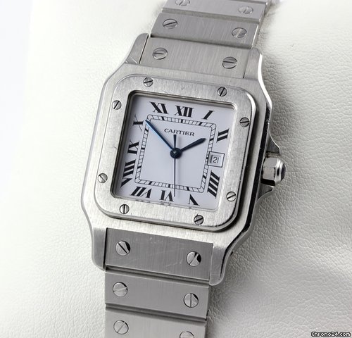 Cartier Santos Edelstahl watches