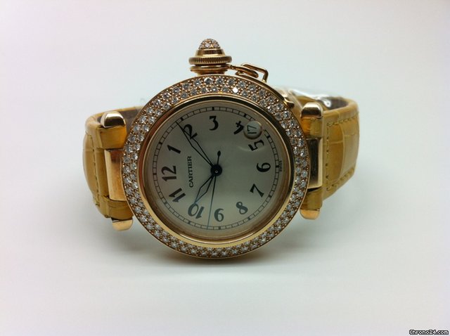 Cartier Pasha Gold and diamonds watches