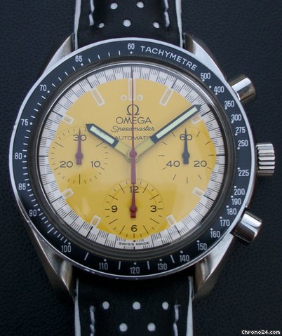 Omega Speedmaster Automatic Chronograph Schumacher Yellow watches