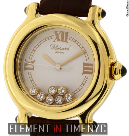 Chopard Happy Sport 7 Floating Diamonds 18k Yellow Gold 32mm 55/8974 watches