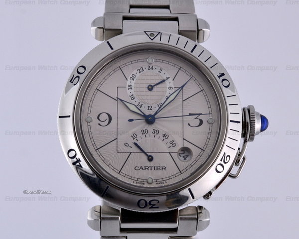 Replica Cartier Pasha Power Reserve GMT SS/SS 38.5MM Watch