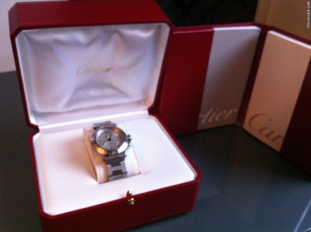 Cartier pasha gmt acier watches