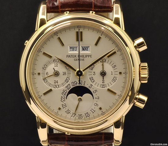 Patek Philippe 18k Y/G Perpetual Calendar Moonphase B&P 3970 watches