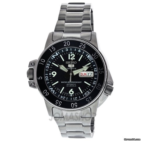 Seiko 5 Dark Blue Dial Stainless Steel Compass Automatic Mens Watch SKZ209J1 watches