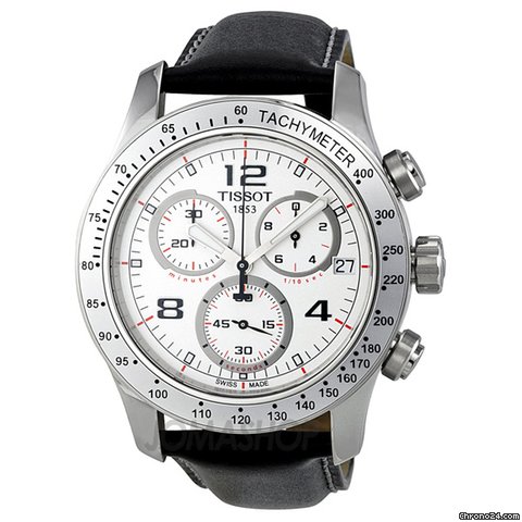 Tissot V8 Chronograph White Dial Stainless Steel Mens Watch T0394171603702 watches