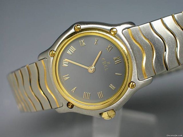 Ebel "CLASSIC WAVE" Edelstahl/Gelbgold watches