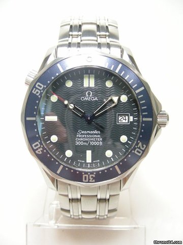 Omega Seamaster Professional plongee 300m diver full steel/complet acier cadran bleu dial watches