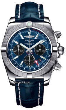 Replica Breitling Chronomat 44 GMT Croco Strap Watch