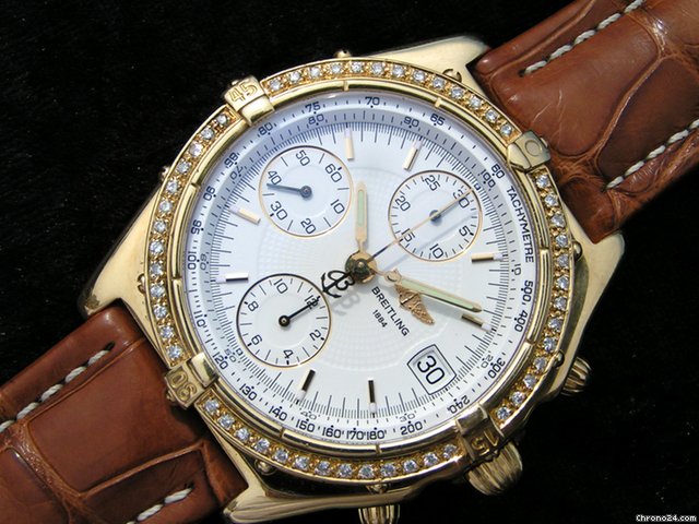 Breitling Chronomat weisses ZB GOLD 750/18K watches