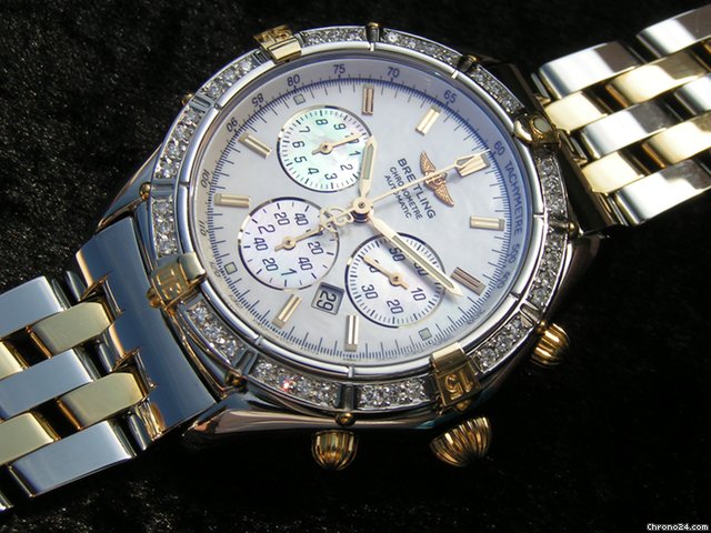 Breitling Shadow Flyback MOP Dial Brillantl��nett watches