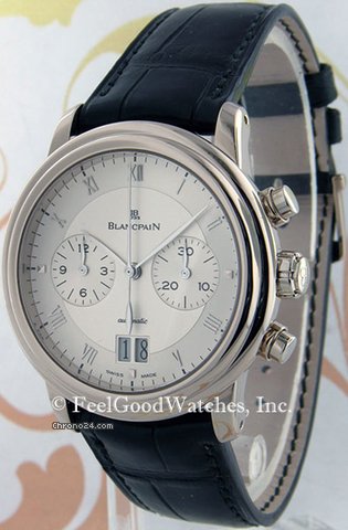 Blancpain 6885 Villeret Big Date Chronograph, White Gold watches