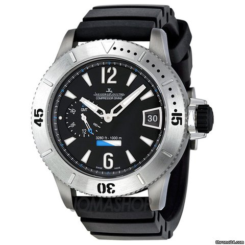Jaeger-LeCoultre Master Compressor Black Dial GMT Mens Watch Q187T670 watches