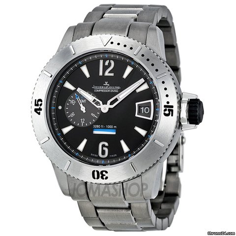 Jaeger-LeCoultre Master Compressor Black Dial Titanium Mens Watch Q184T170 watches