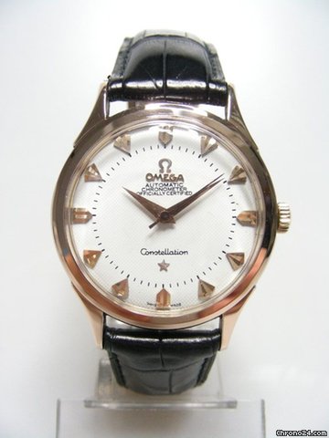 Omega Constellation vintage or rose plaque/rose gold plated cadran silver dial watches