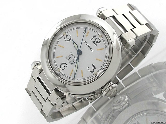 Cartier PASHA C 2475 35 mm Edelstahl Automatik watches