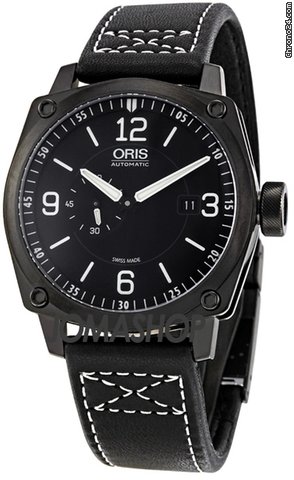 Oris BC4 Small Seconds Date Black Dial Automatic Mens Watch 643-7617-4764LS watches