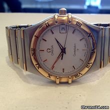 Omega vintage constellation bicolor quartz watches