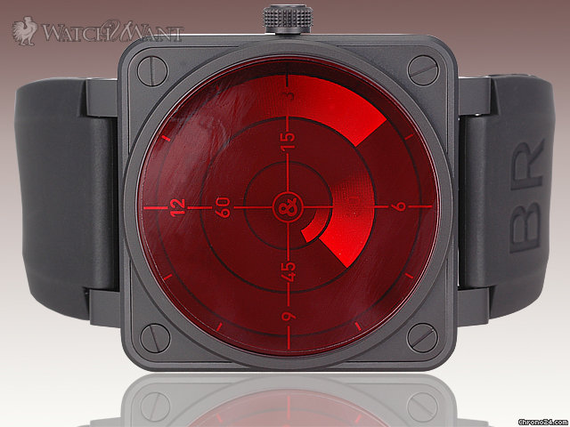 Bell & Ross BR01-92 RED Radar -Special Limited Edition 999 Pieces - 46mm PVD-Coated Stainless Steel - Newest RED RADAR Just Released watches