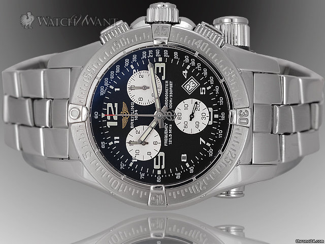 Breitling Emergency Mission Quartz Chronograph - A73321 - 45mm Stainless Steel - Box/Papers 100% Complete & As-New watches