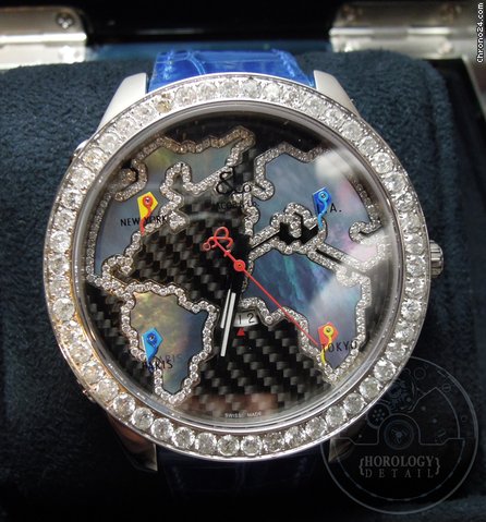 Jacob & Co. 5 Time Zone World is Yours Diamond Accent - JC127 watches