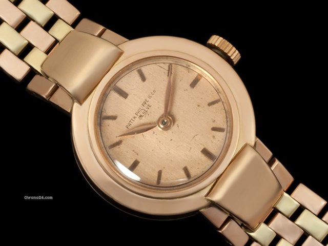 Patek Philippe 1940's PATEK PHILIPPE Mens Midsize Art Deco Watch - 18K ROSE watches