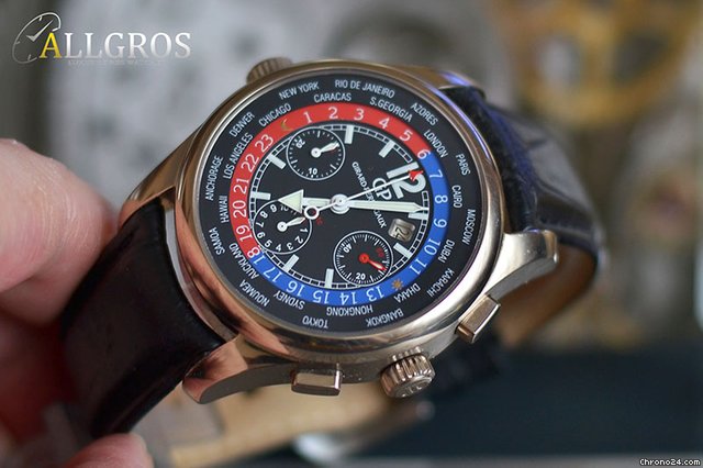Girard Perregaux ww.tc Chrono World Time White Gold 18K watches