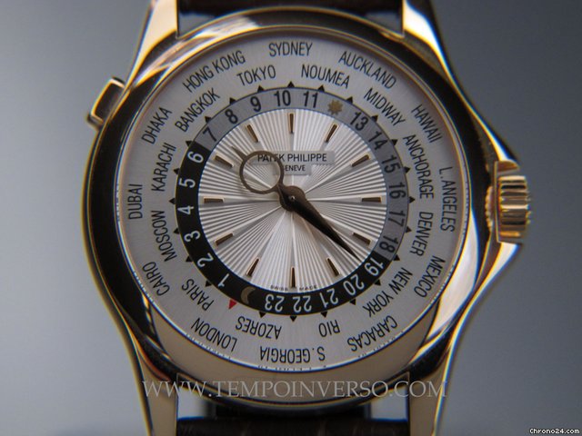 Patek Philippe 5130R Worldtime Rose Gold box and paper watches