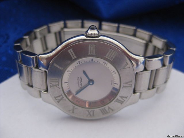 Cartier Must de Cartier 21 in Stahl mit Stahlband Sehr selten watches