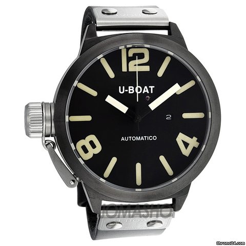 U-Boat Nero Black Dial Automatic Leather Mens Watch 340 watches