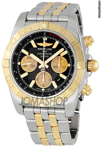 Breitling Chronomat B01 Black Dial Two Tone Mens Watch CB011012-B968TT watches