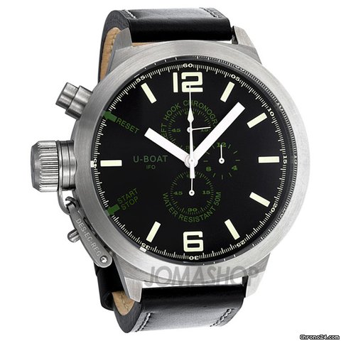 U-Boat Nero Black Dial Leather Strap Mens Watch 960 watches
