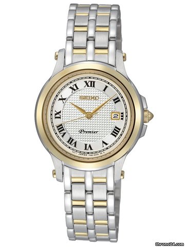 Seiko Premier SXDE02P1 bicolor Damenuhr watches