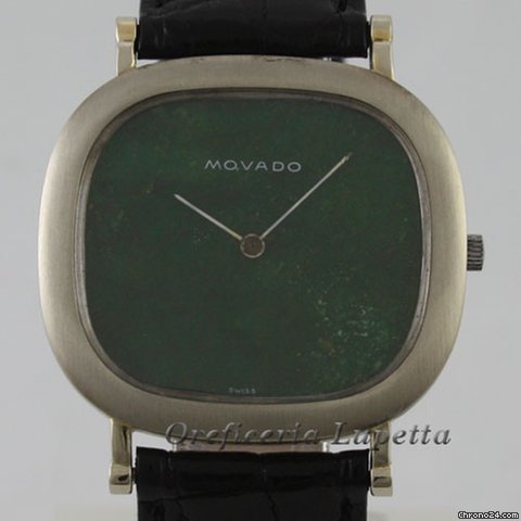 Movado oro bianco e giada watches