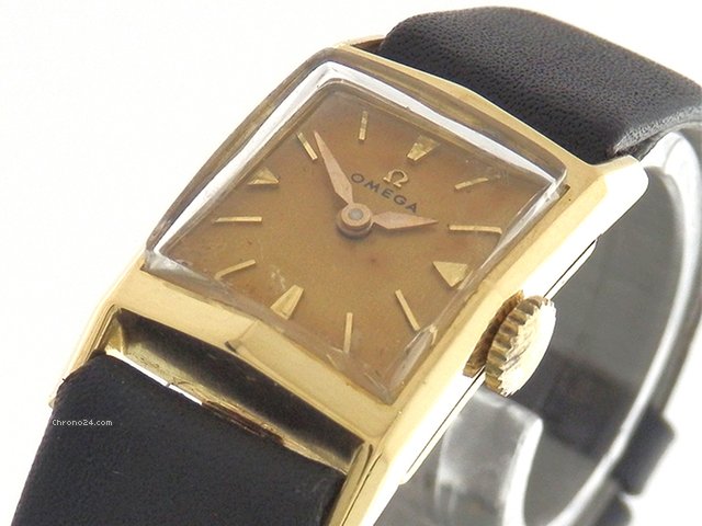 Omega Klassische Damenuhr - Vintage - 18K/750 Gelbgold - Leder watches